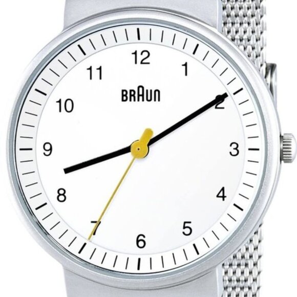Braun Ladies 3-Hand Analogue Quartz Watch Stainless Steel Case, Model BN0031WHSL - Picture 1 of 2